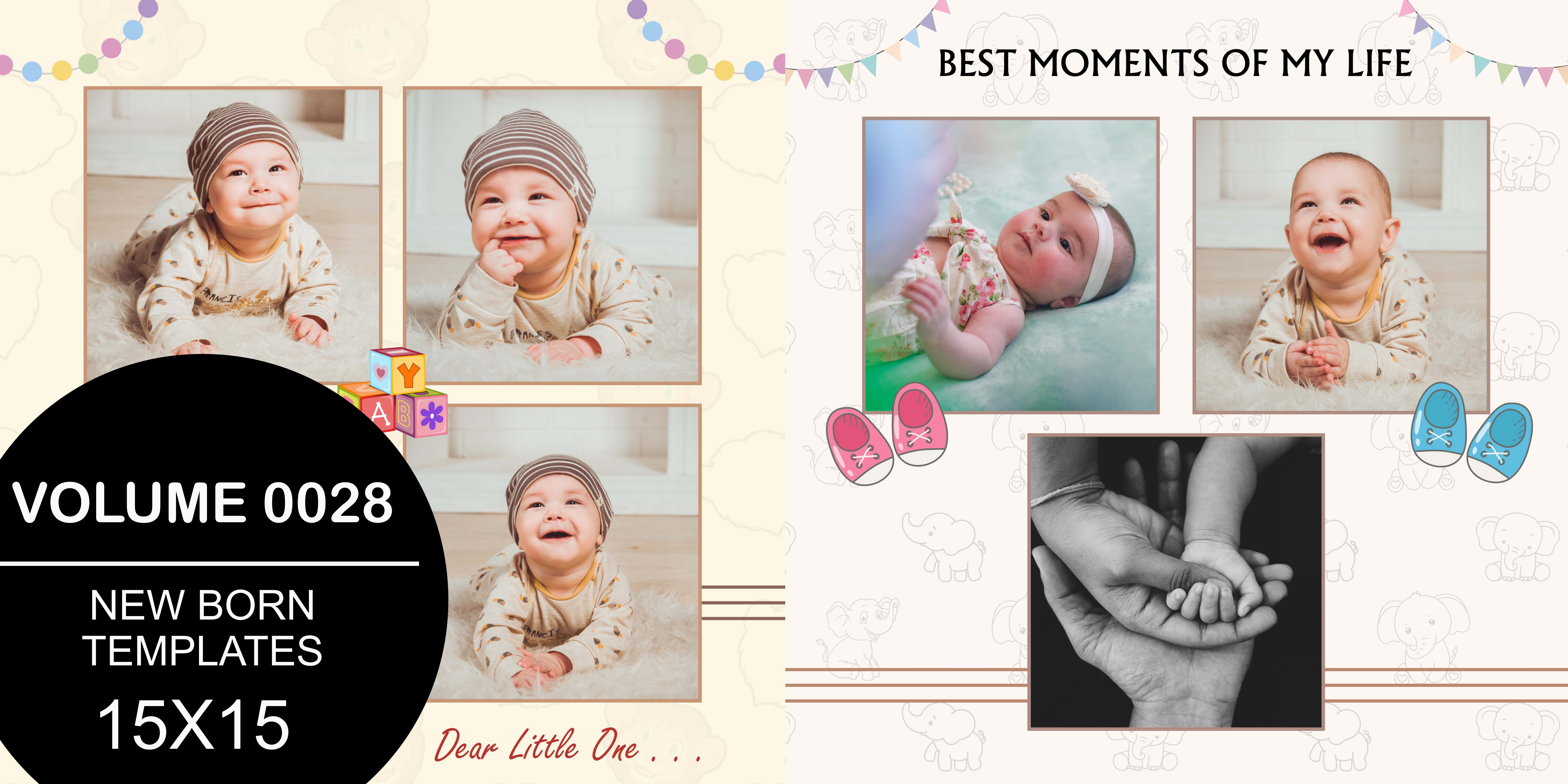 New Born templates 15X15 - 0028
